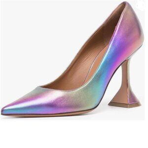 YDN Colorful Pointed Toe Slip on Pumps Special High Heel Shoe for Party Lady